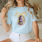 Mardi Gras Faux Glitter Oyster Graphic T-Shirt