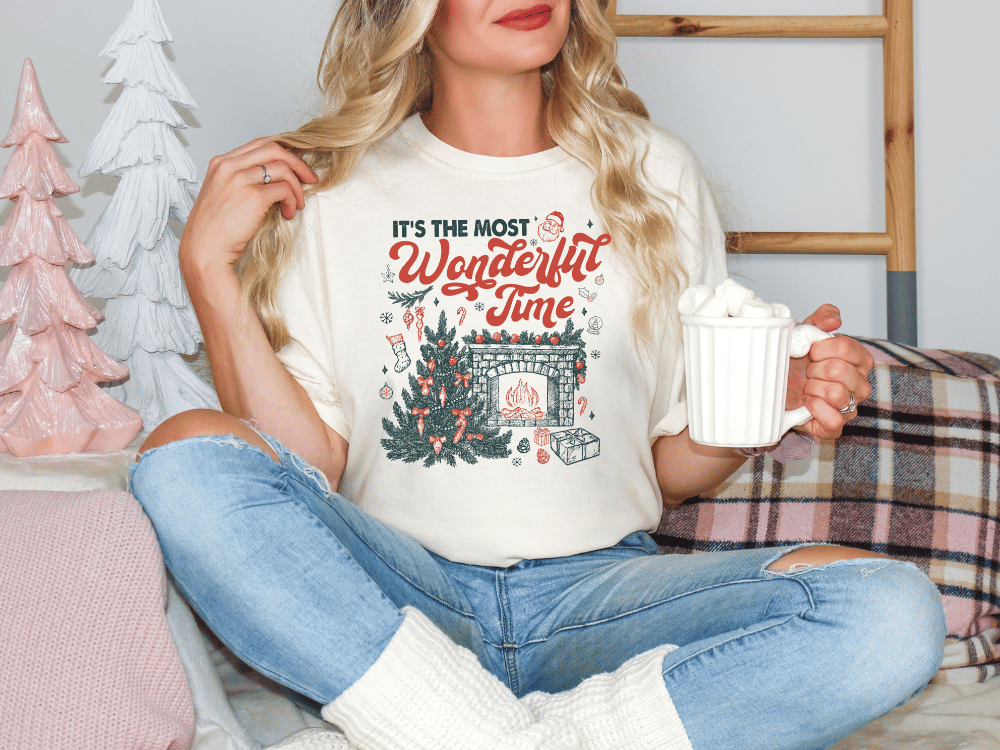 Christmas It's The Most Wonderful Time Graphic T-Shirt