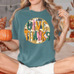 Faux Glitter Fall Floral Give Thanks Graphic T-Shirt