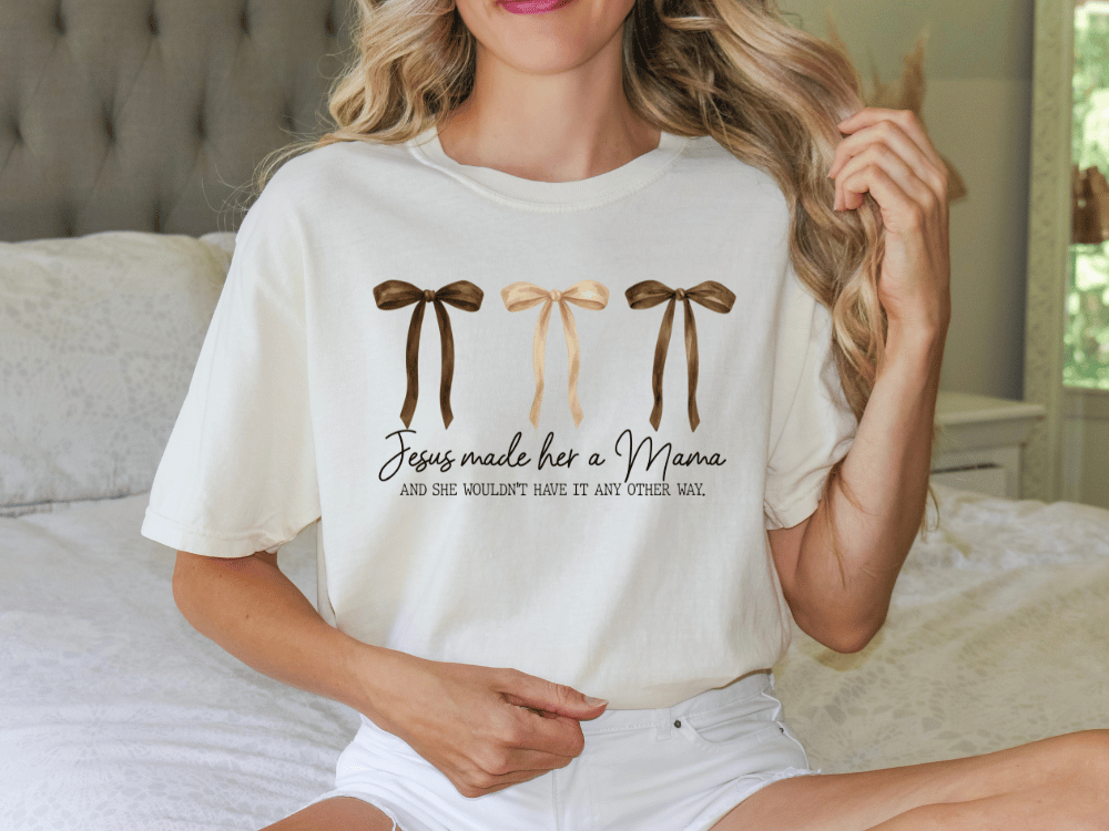 Jesus Made Her A Mom Graphic T-Shirt