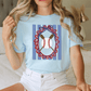 Coquette Preppy Baseball Graphic T-Shirt