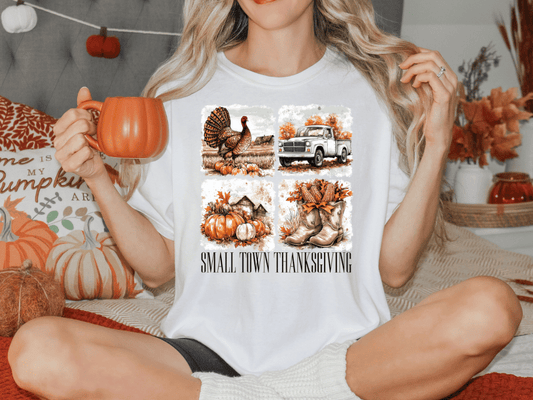 Small Town Thanksgiving Graphic T-Shirt