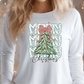 Coquette Merry Christmas Tree Graphic T-Shirt