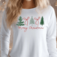 Preppy Coquette Merry Christmas Graphic T-Shirt