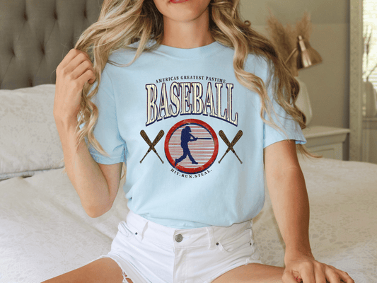 Americas Greatest Pastime Baseball Graphic T-Shirt