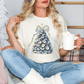 Oyster Shell Christmas Tree Graphic T-Shirt