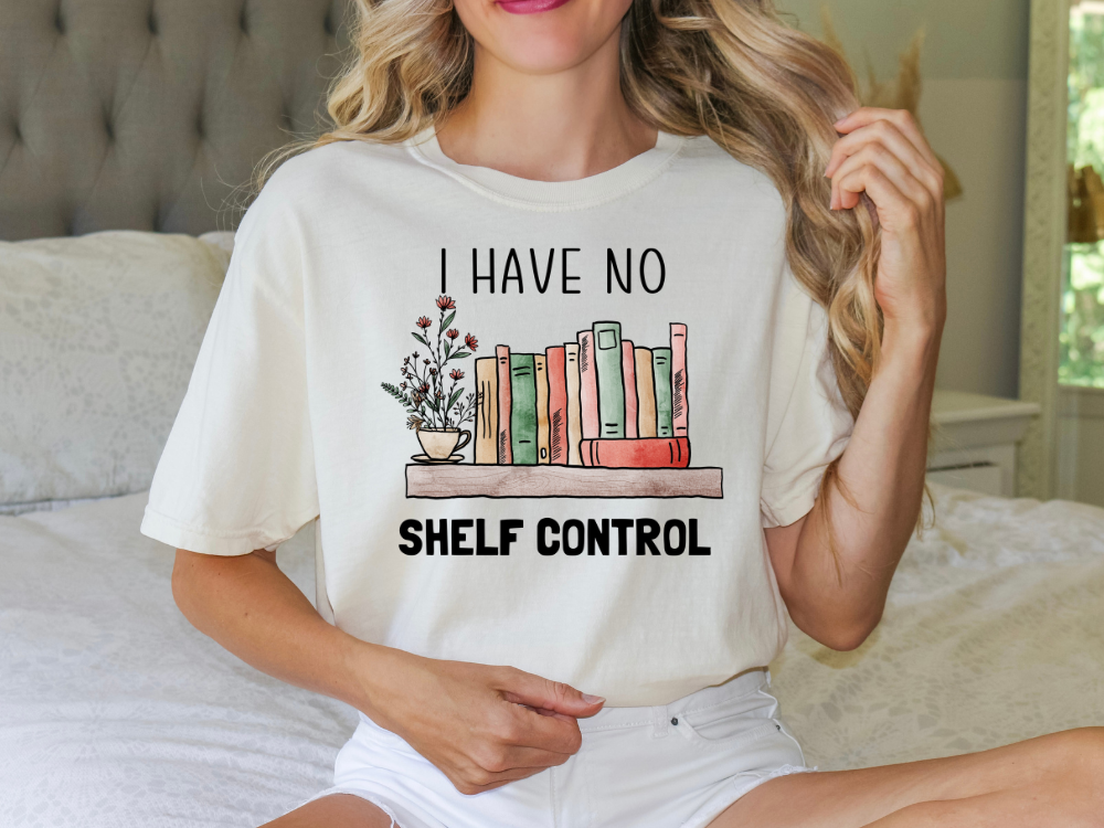 I have no Shelf Control Reading books Graphic T-Shirt