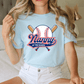 Rookie Of The Year Baseball Birthday Names Graphic T-Shirt