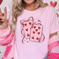 6 And 7 Of Hearts Valentine's Day Cards Graphic T-Shirt
