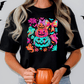 Neon Preppy Pumpkin Stack Graphic T-Shirt