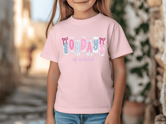 100 Days of School Coquette Graphic T-Shirt