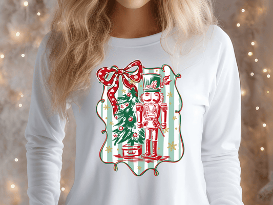 Vintage Christmas Nutcracker Graphic T-Shirt