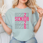 Pink 2026 Senior Stacked Graphic T-Shirt