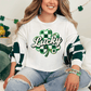 Lucky Faux Yarn St. Patrick's Day Shamrock Graphic T-Shirt
