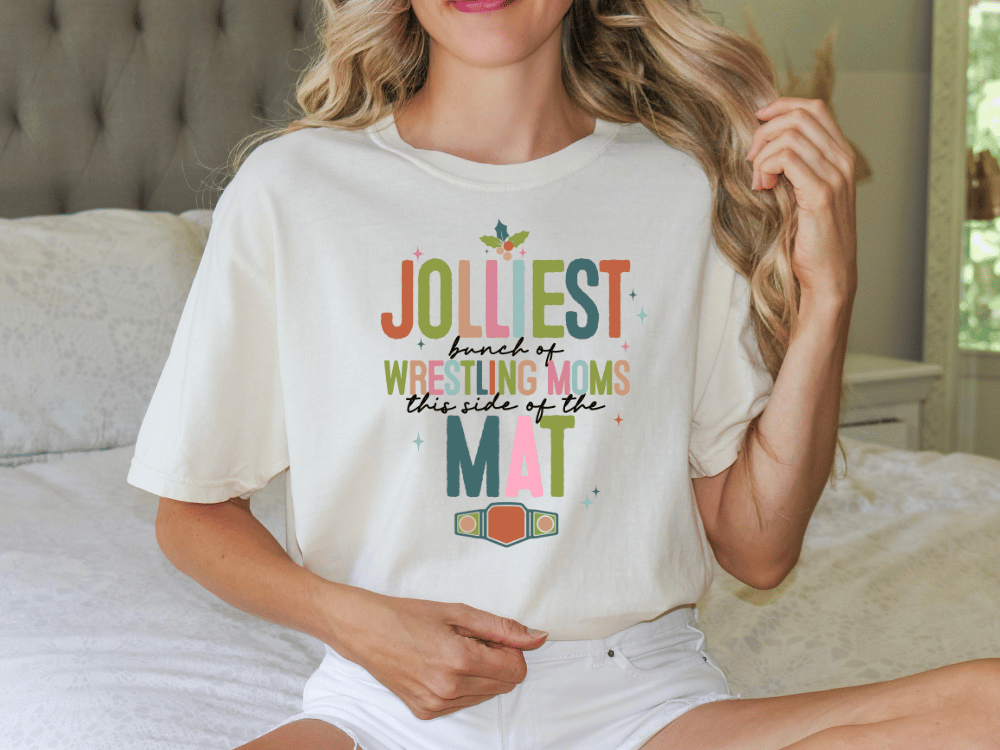 Jolliest Bunch Of Wrestling Moms This Side Of The Mat Graphic T-Shirt