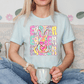 Colorful Stacked Easter Graphic T-Shirt