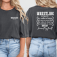 Wrestling Mom But My Heart Is Full Graphic T-Shirt
