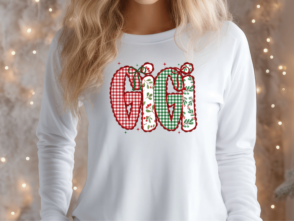 Lace Coquette Christmas Names Graphic T-Shirt