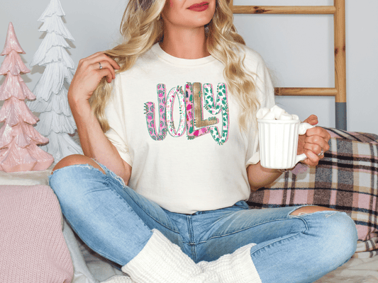 Preppy Floral Jolly Graphic T-Shirt
