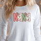 Lace Coquette Christmas Names Graphic T-Shirt
