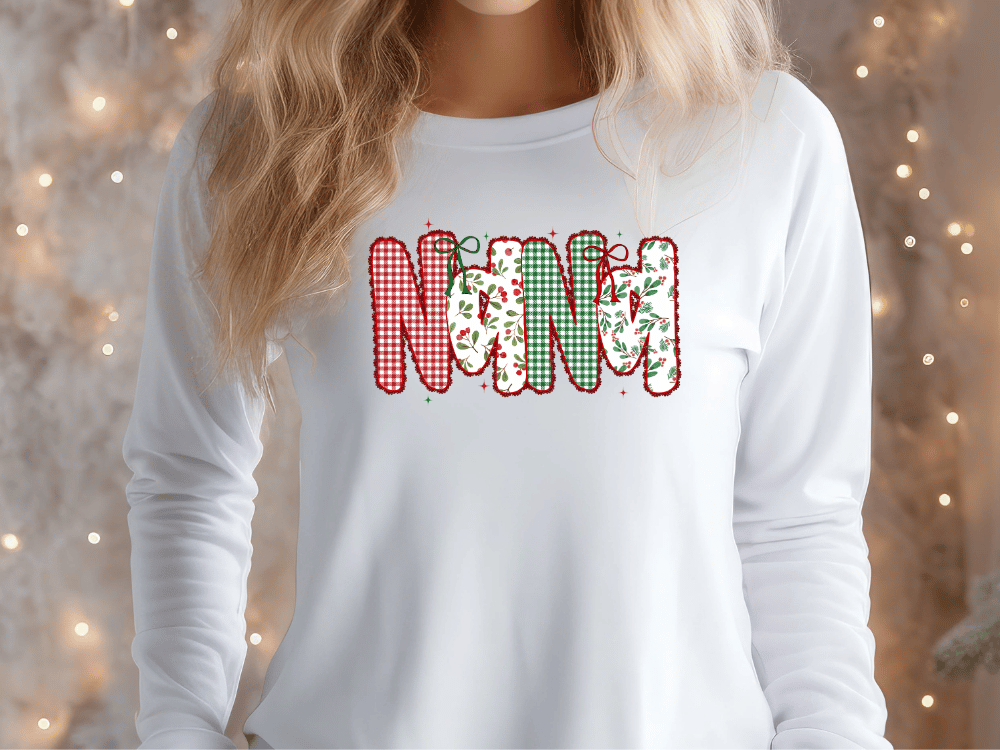 Lace Coquette Christmas Names Graphic T-Shirt