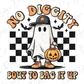 No Diggity, Bout To Bag It Up Retro Cool Ghost Graphic T-Shirt