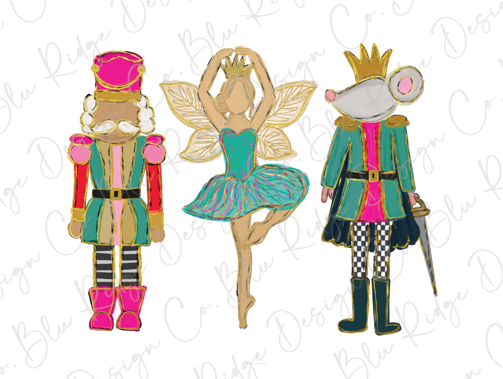 Watercolor Nutcracker Graphic T-Shirt