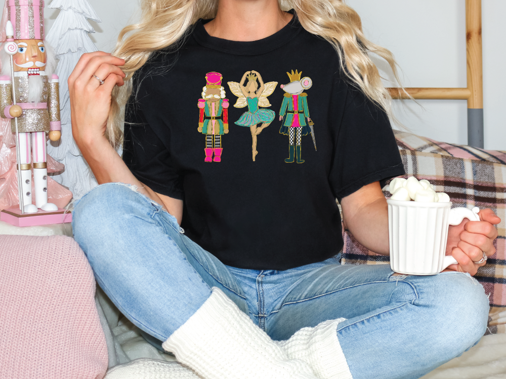 Watercolor Nutcracker Graphic T-Shirt
