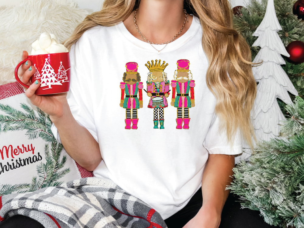 Watercolor Nutcrackers Graphic T-Shirt