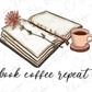 Book, Coffee, Repeat Graphic T-Shirt