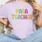 Para Teacher School Spirit Bright Letters Graphic T-Shirt