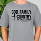 God, Family, Country In That Order Graphic T-Shirt