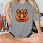 Faux Glitter Pumpkin Leopard Coquette Graphic T-Shirt