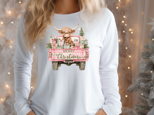 Merry Christmas Truck Graphic T-Shirt