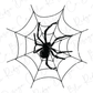 Spooky Spider Spine Skeleton (Back/Pocket Combo) Graphic T-Shirt
