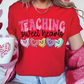 PINK Teaching SweetHeart's Valentines Day Hearts Graphic T-Shirt