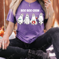 Boo Crew Halloween Nurse Ghost Graphic T-Shirt