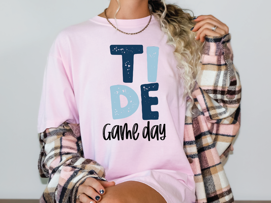 Stacked Blue Tide Gameday Graphic T-Shirt