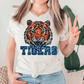 Tigers Sequins Football Mascot Graphic T-Shirt