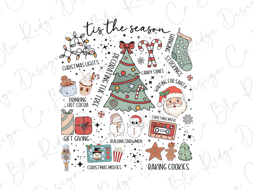 Tis the Season Christmas Necessities Graphic T-Shirt