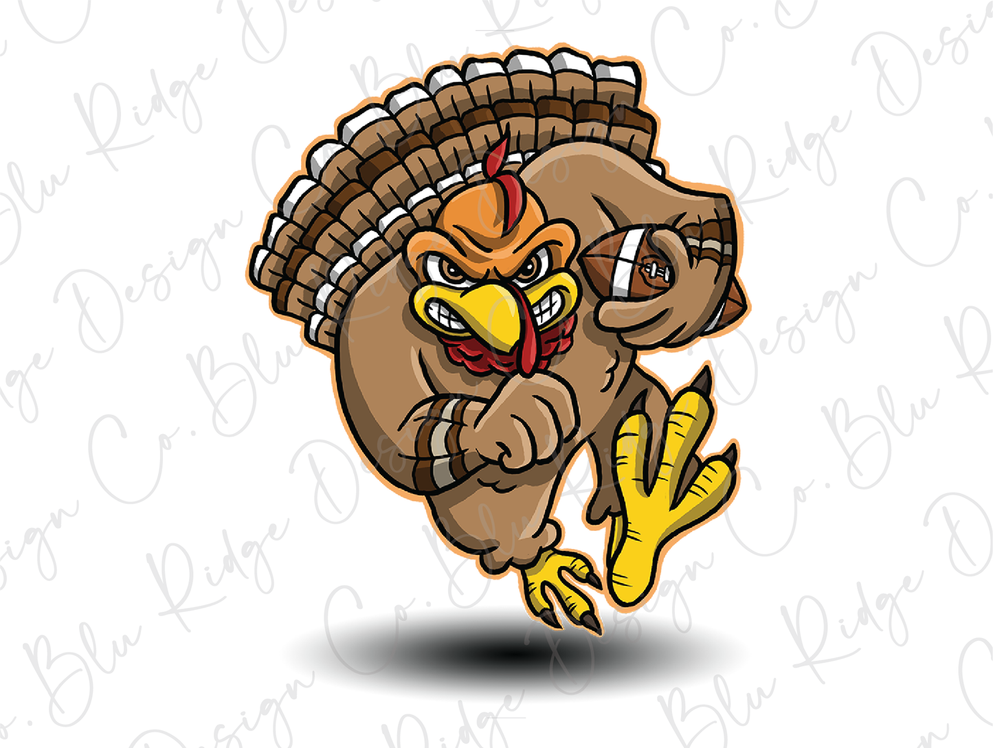 Football Playing Turkey Graphic T-Shirt