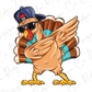 Cool Thanksgiving Turkey Graphic T-Shirt