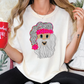 Perdita Dot Watercolor Santa Graphic T-Shirt