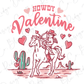 Howdy Valentine Country Cowgirl Graphic T-Shirt