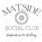 Matside Social Club Weekends are for Wrestling Graphic T-Shirt