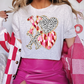 Stacked XOXO Brushstroke Perdita Dot Valentines Day Graphic T-Shirt