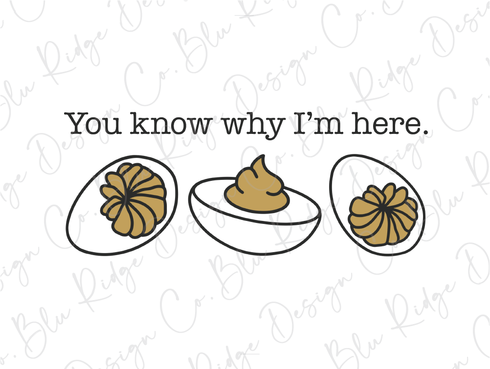 You Know Why I Am Here Deviled Eggs Graphic T-Shirt