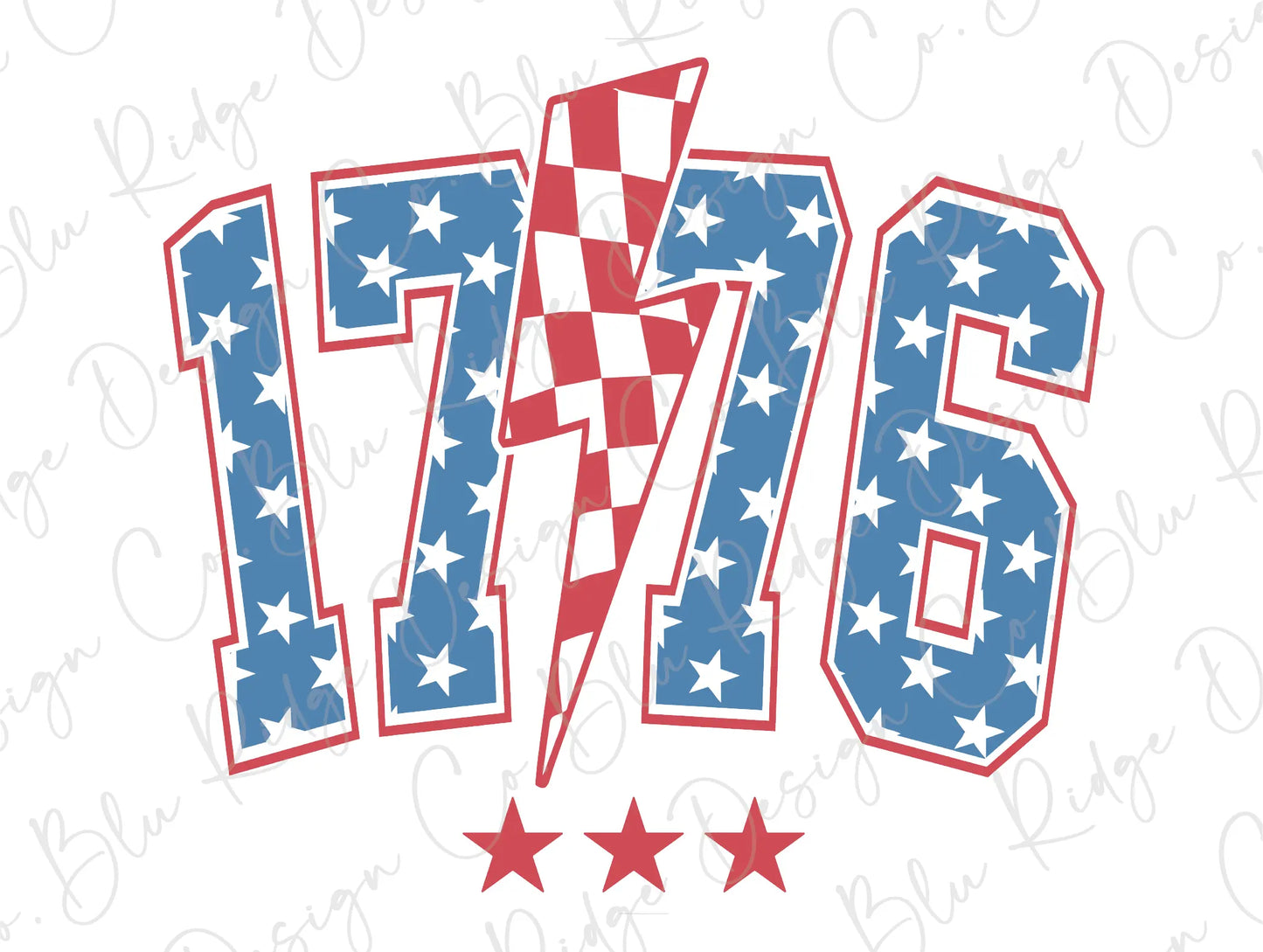 a red, white and blue logo with stars