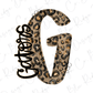 A stylized letter 'G' with a leopard print pattern, featuring the word "Gatting" written in cursive script.