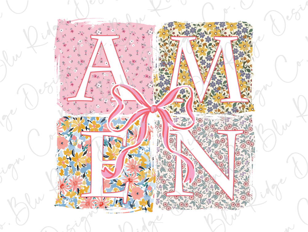 a set of three monogrammed letters with a bow